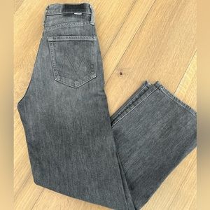 MOTHER Jeans The Rambler Ankle Size 26 Faded Washed Black